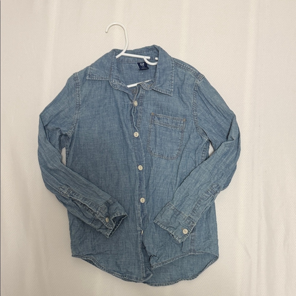 GAP Kids Blue Long Sleeve Shirt